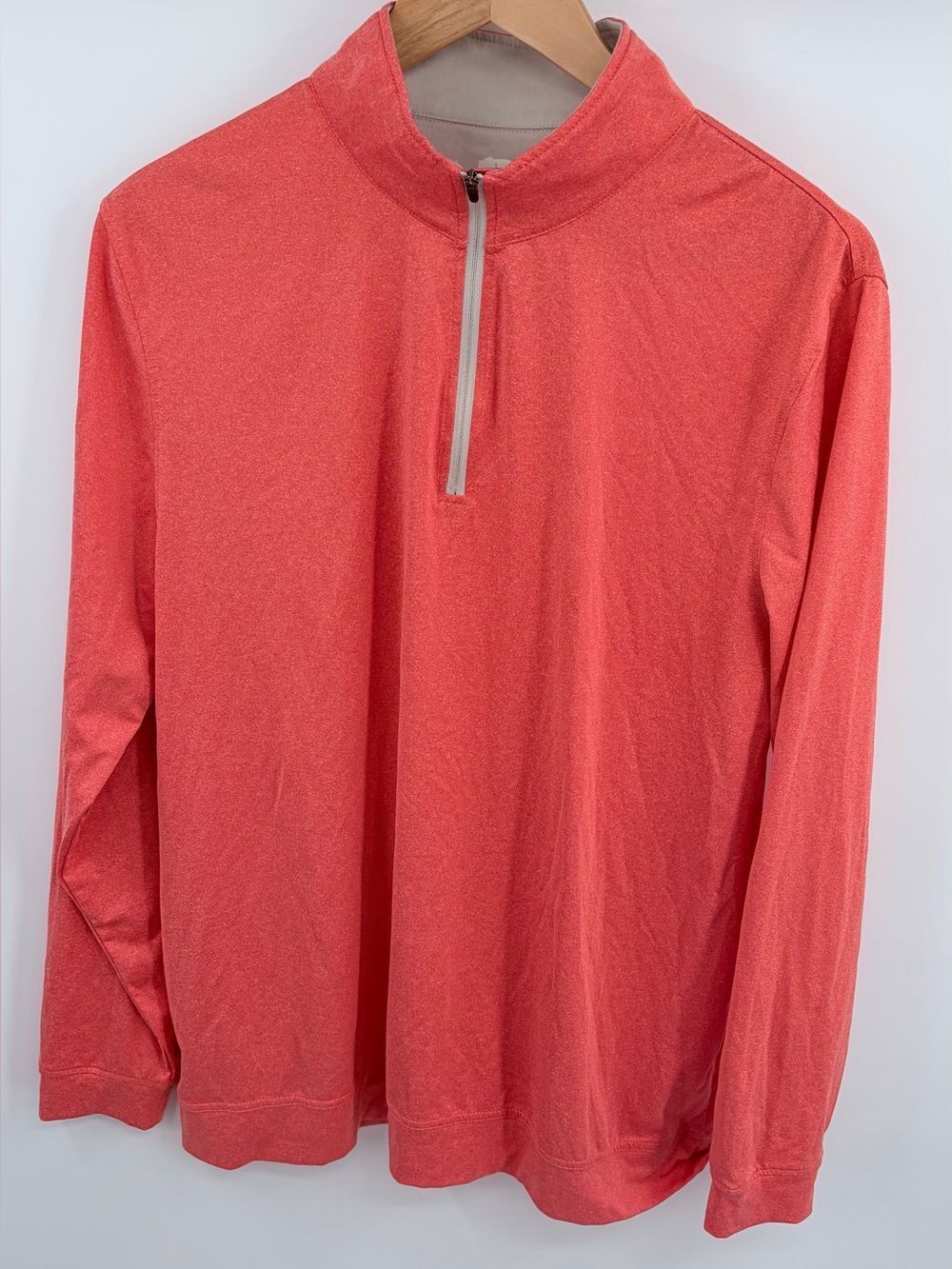The Normal Brand performance quarter zip sunrise orange men’s L golf preppy